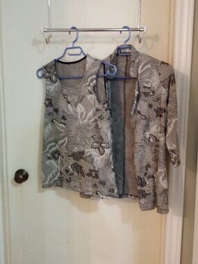 Stylish Open two-piece blouse set